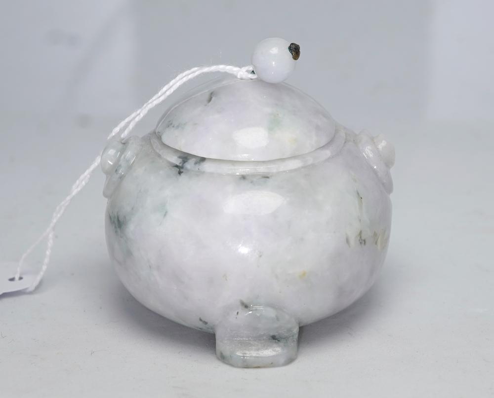 White Burmese Jade mini censor
