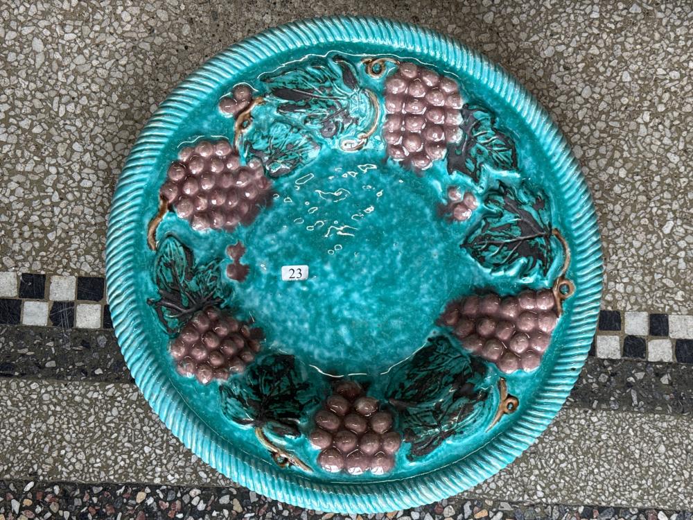Large French Art Pottery dish, Poterie du Mesnil de Bavent, Normandy, c. 1925