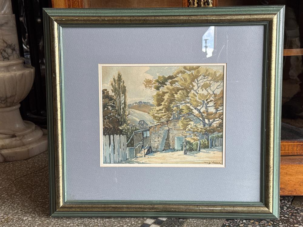 Travis Webber (1900-1968) 'Stone Cottage', watercolour c. 1940's
