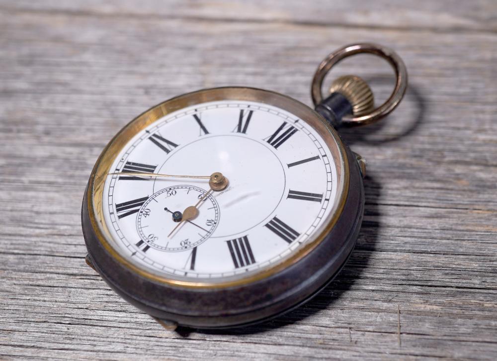 Swiss gunmetal + sterling half-hunter pocket watch by General Watch Co. (Helvetia), La Chaux-de-Fonds, in original case, Birmingham 1903