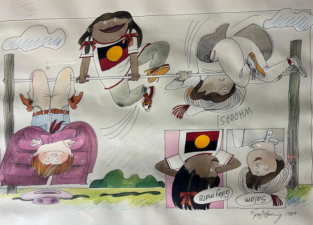 Original Cartoon Artwork By Geoff Hocking, 20th Century