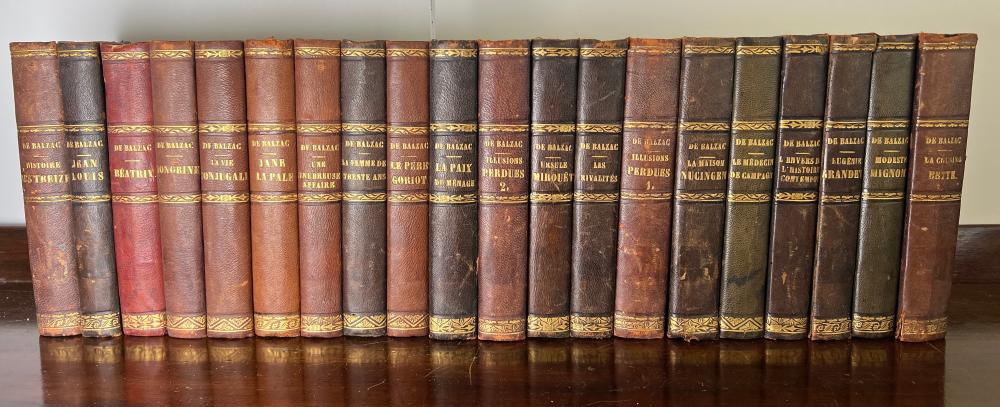 Honoré de Balzac, Œuvres Complètes, collection of twenty-one volumes, Calmann Lévy, Paris, 1883