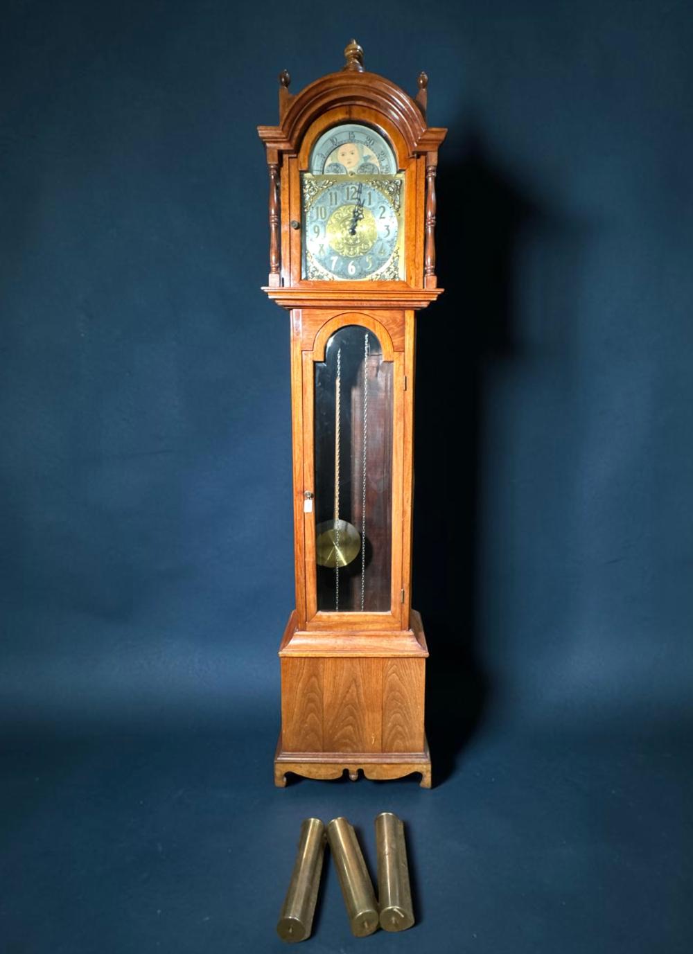 Longcase clock with Westminster chime movement, 20th century