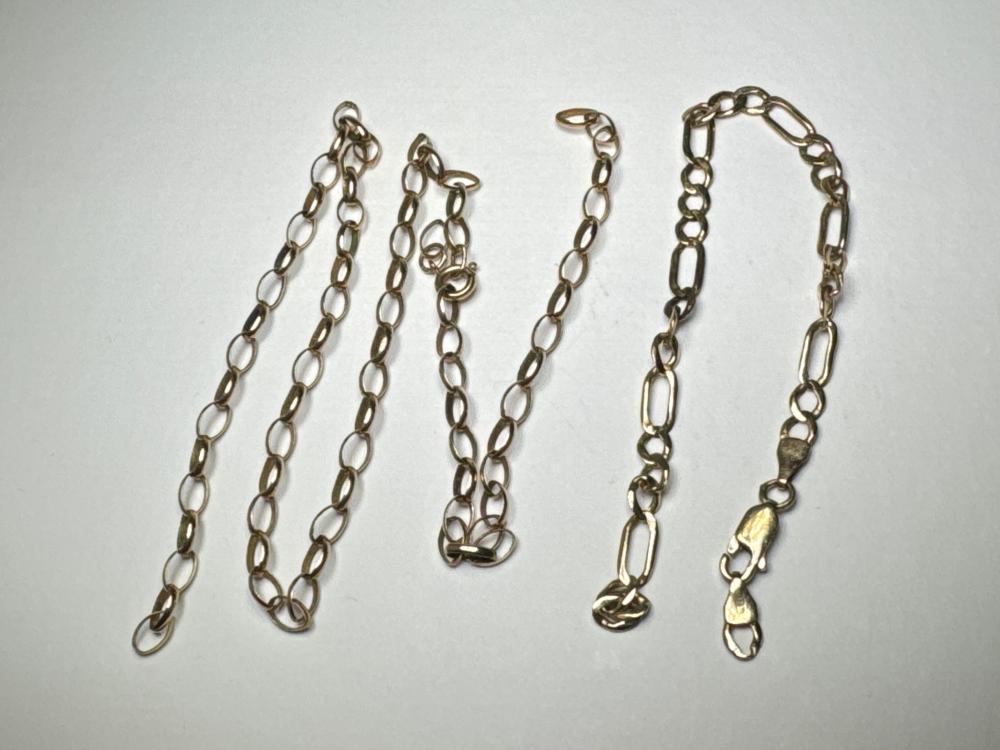 9ct gold filed curb-link necklace, a/f,  20th century