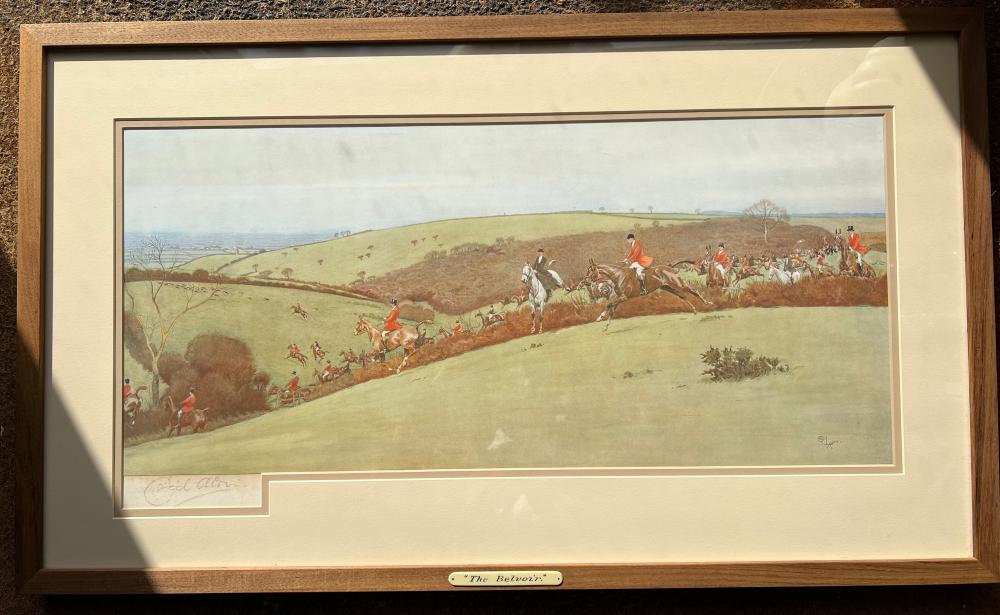 Cecil Aldin (1870–1935), 'The Belvoir', signed colour hunting print, early 20th century