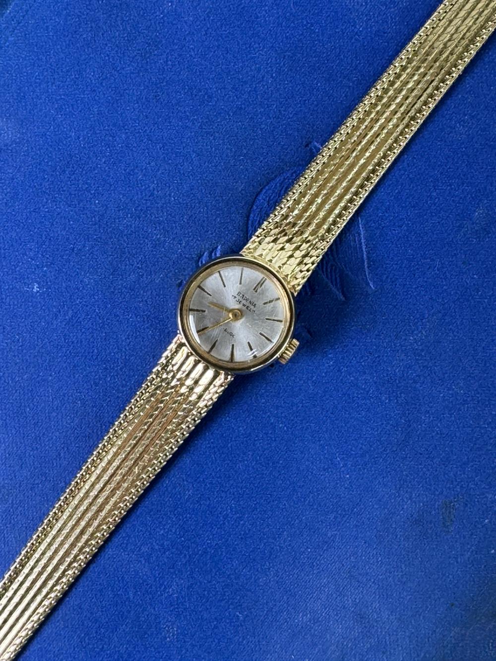 Badenia lady's 15ct gold wristwatch, 17 jewels, incabloc, circa 1960s