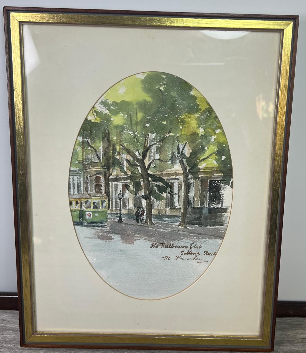 Margot Fincher (Australian, 20th century) The Melbourne Club, Collins Street